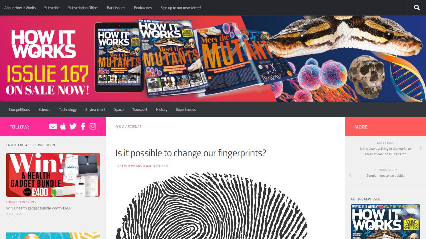 Is it possible to change our fingerprints? – How It Works